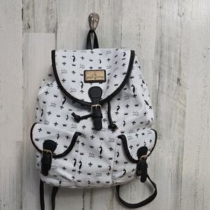 Baby Phat White and Black Backpack